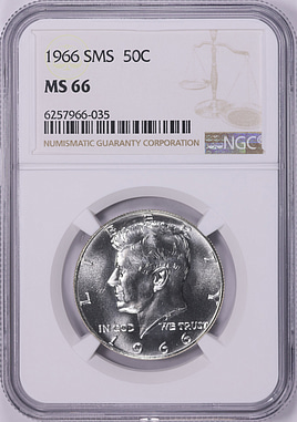 1966 Kennedy Half Dollar SMS NGC MS-66 (Item 2036514