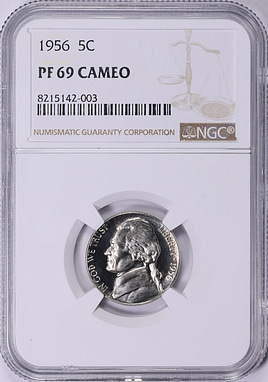 1956 Jefferson Nickel NGC Proof-69 CAMEO (Item 2044399
