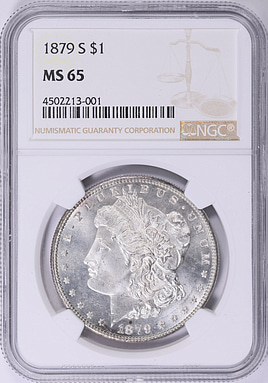 1879-S Morgan Silver Dollar NGC MS-65 (Item 2044532