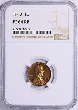 1940 Lincoln Cent NGC Proof-64 RB (Item 2051182