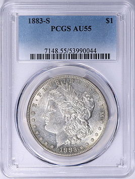 1883-S Morgan Silver Dollar PCGS AU-55 (Item 2053541
