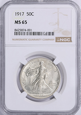 1917 Walking Liberty Half Dollar NGC MS-65 (Item 2054738