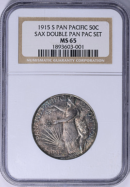 1915-S Panama-Pacific Exposition Half Dollar NGC MS-65 (From Sax