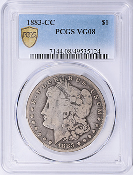 1883-CC Morgan Silver Dollar PCGS VG-08 (Item 2062701