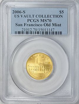 2006-S San Francisco Old Mint Centennial Gold $5 PCGS MS-70 (US