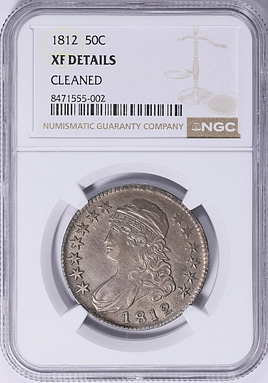 1812 Capped Bust Half Dollar NGC XF Details (Item 2068833