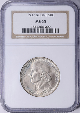 1937 Daniel Boone Bicentennial Half Dollar NGC MS-65 (Item 2074595