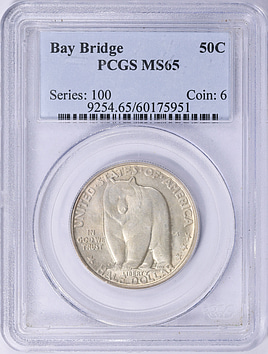 1936-S San-Francisco-Oakland Bay Bridge Opening Half Dollar PCGS