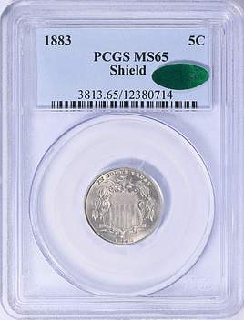 1883 Shield Nickel PCGS MS-65 (CAC Green) (Item 2075309