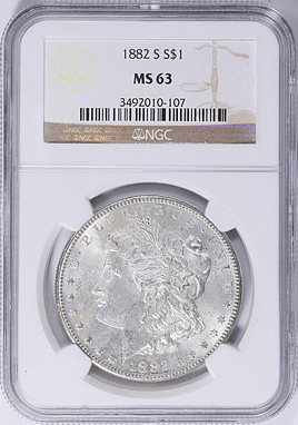 1882-S Morgan Silver Dollar NGC MS-63 (Item 2075787