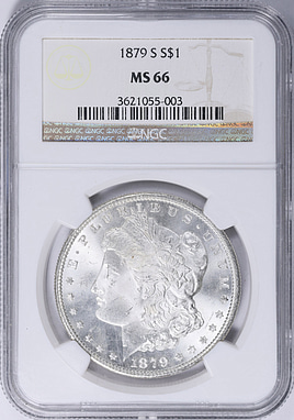 1879-S Morgan Silver Dollar NGC MS-66 (Item 2077492