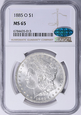 1885-O Morgan Silver Dollar NGC MS-65 (CAC Green) (Item 2079842