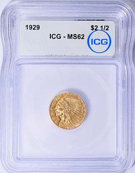 1929 Indian Gold Quarter Eagle ICG MS-62 (Item 2081478