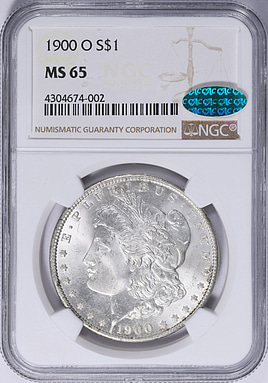 1900-O Morgan Silver Dollar NGC MS-65 (CAC Green) (Item 2082640
