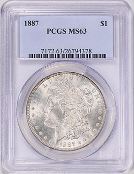 1887 Morgan Silver Dollar PCGS MS-63 (Item 2082714
