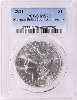 2021 Morgan Silver Dollar 100th Anniversary PCGS MS-70 (Item