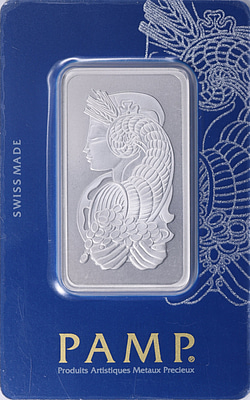 1 Oz. Rhodium Ingot/Bar PAMP Suisse (In Assay Card) | Cert