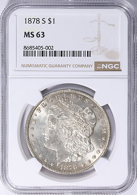 1878-S Morgan Silver Dollar NGC MS-63 (VSS VAM-23) (Item 2117784