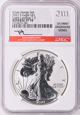 2021-S $1 Silver Eagle Reverse Proof Type 2 Designer Edition NGC