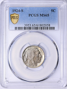 1924-S Buffalo Nickel PCGS MS-65 (Toned) (Item 2123580