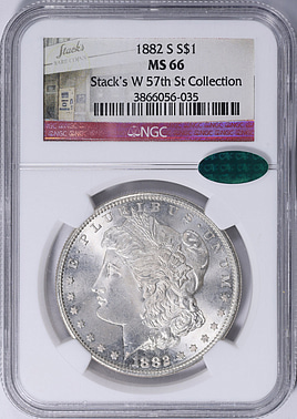 1882-S Morgan Silver Dollar NGC MS-66 (CAC Green) (Item 2123785