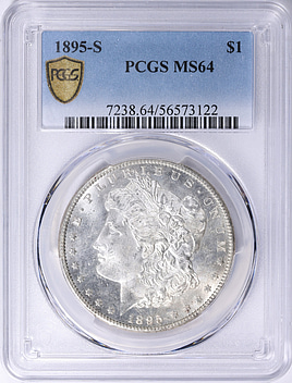 1895-S Morgan Silver Dollar PCGS MS-64 (Item 2148034