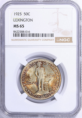 1925 Lexington-Concord Sesquicentennial Half Dollar NGC MS-65