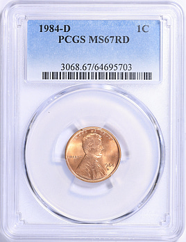 1984-D Lincoln Cent PCGS MS-67 RD (Item 2156202