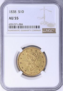 1838 Liberty Gold Eagle NGC AU-55 (Item 2171705