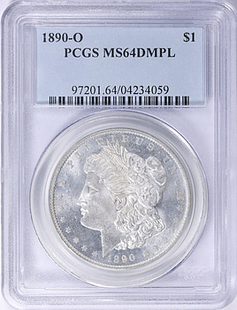 1890-O Morgan Silver Dollar PCGS MS-64 DMPL (Item 2180646