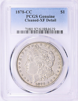1878-CC Morgan Silver Dollar PCGS Genuine XF Details (Item 2182641