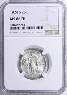 1924-S Standing Liberty Quarter NGC MS-66 FH (Item 2183842