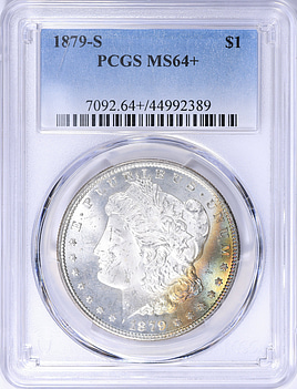 1879-S Morgan Silver Dollar PCGS MS-64+ (Toned) (Item 2185042