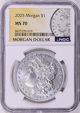 2025 Morgan Silver Dollar NGC MS-70 | NGC Cert #8425199-019