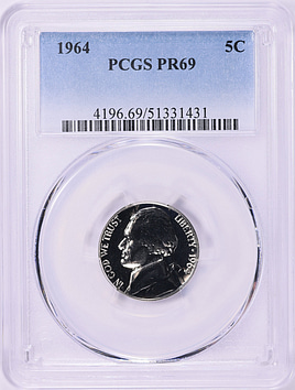 1964 Jefferson Nickel PCGS Proof-69 (Item 2194573