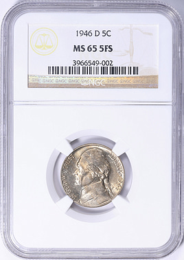 1946-D Jefferson Nickel NGC MS-65 5FS (Item 2194574