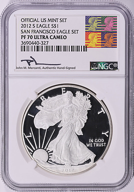 2012-S $1 Silver Eagle 75th Anniversary SF Mint NGC Proof-70 UC
