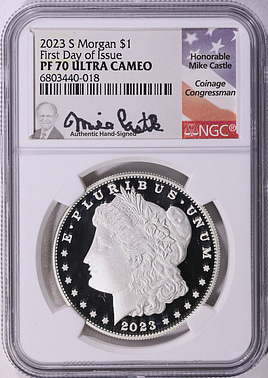 2023-S Morgan Silver Dollar First Day of Issue NGC Proof-70 UC