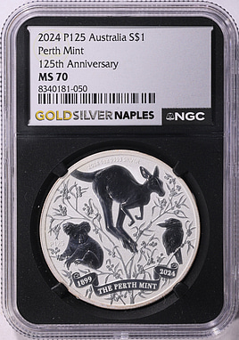 Australia 2024-P125 Silver Dollar Perth Mint 125th Anniversary KM