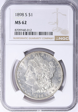 1898-S Morgan Silver Dollar NGC MS-62 (Item 2240606