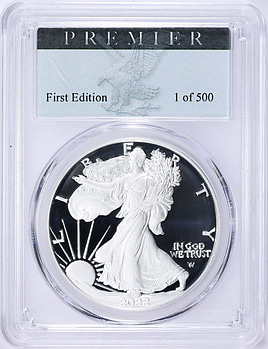 2022-S $1 Silver Eagle Advanced Release PCGS Proof-70 DCAM