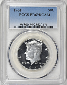 1964 Kennedy Half Dollar PCGS Proof-69 DCAM (Item 341138