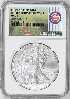 2016 $1 Silver Eagle Chicago Cubs 2016 World Series Champions NGC