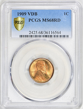 確認‎(◍˃ ᵕ ˂◍)⸜ ♡ ⸝ 1909 Lincoln Cent V.D.B. PCGS MS-68 RD (Item 618835
