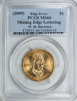 Mint Error (2009) Presidential Dollar William Henry Harrison