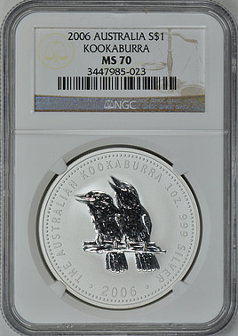 Australia 2006 S$1 Silver Kookaburra NGC MS-70 (Item 69416