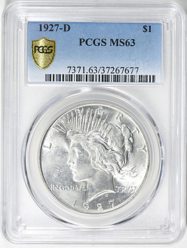 1927-D Peace Silver Dollar PCGS MS-63 (Item 738310