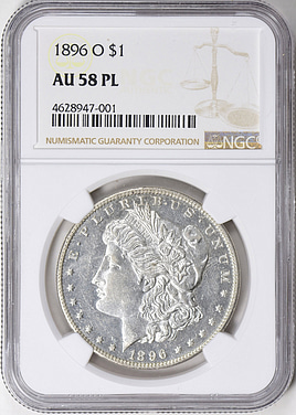 1896-O Morgan Silver Dollar NGC AU-58 PL (Item 749749