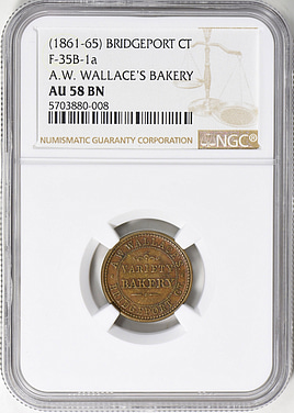 ND (1861-65) Bridgeport, Connecticut A.W. Wallace's Bakery Civil