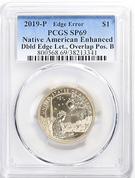 Mint Error 2019-P Sacagawea Dollar Native American Mary Ross